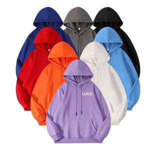 Sweat-shirt à capuche unisexe en coton et élasthanne, style streetwear, avec cordon de serrage, pour logo personnalisé, vente en gros, collection hiver, ODM - Product Image 3