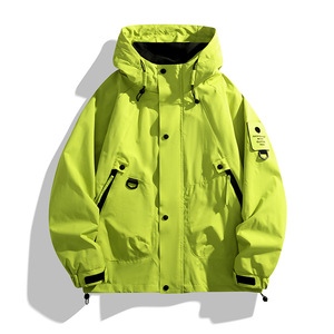Veste d'extérieur unisexe coupe-vent et imperméable pour cyclisme, pêche, alpinisme, taille mi-haute, effet délavé, douce et résistante à l'eau, stock importé - Product Image 3