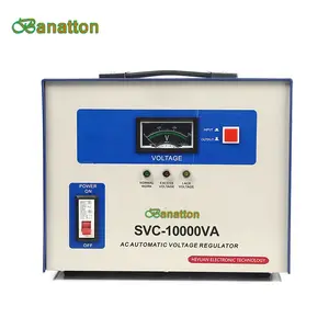 Svc 5kva/8kva/10kvaサーボモータータイプフルパワーAc自動電圧レギュレータースタビライザー平均価格