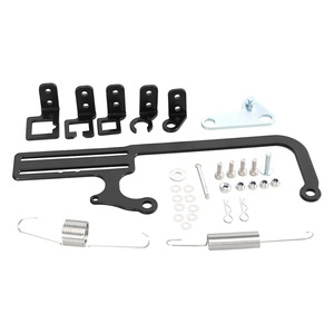 Throttle Valve Cable <b>Bracket</b> Kit 304147 Aluminum <b>Black</b> For Retrofit Upgrade Mounting Hardware - Product Image 4