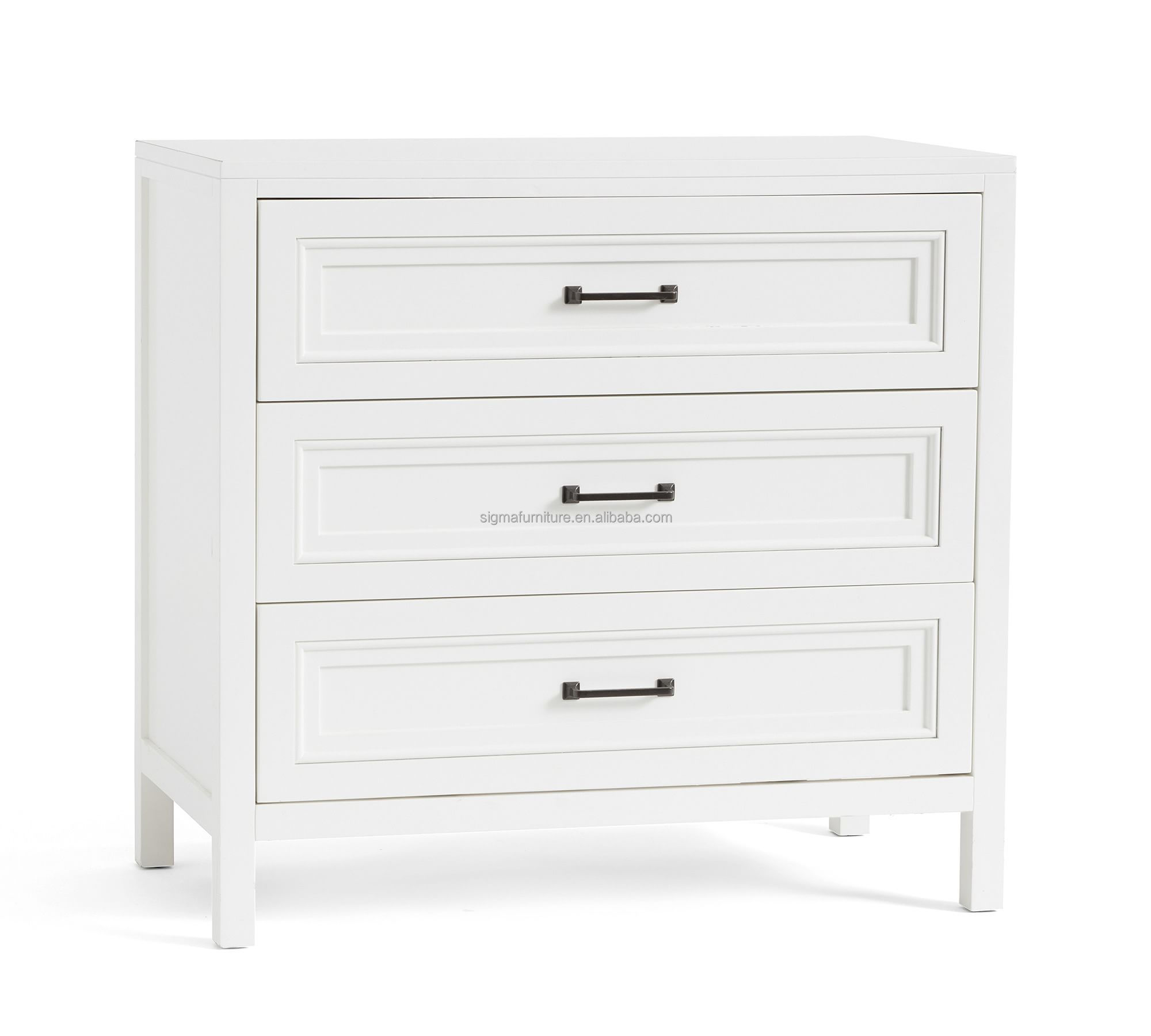 American homefield 3 drawer dresser modern wood white cabinet armories