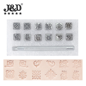 DIY ידני עור הדפסת כלי הבלטות ניקוב כלי 12-חתיכה סט של כוכבים מזלות בעלי חיים וצמחים חותמת - Product Image 5