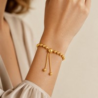 Bracelets à maillons en acier inoxydable plaqué or 18 carats, étanches et anti-ternissement, vente en gros, prêts à être expédiés, très demandés
