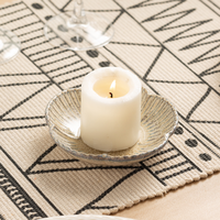 Assiette en céramique créative en forme de fleur, plateau à bijoux polyvalent, bol à sauce, porte-bougie pour la maison, la cuisine et la décoration de table