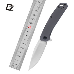 มีดพับยุทธวิธี KS1405 คุณภาพสูง ผลิตจากสแตนเลสสตีล ปรับแต่งได้ตามต้องการ (OEM) พร้อมปลอกหนัง DIY สำหรับการใช้งานทางการรบ - Product Image 1