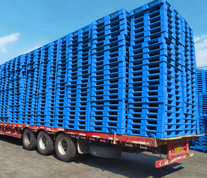 Çin'de ağır 1200X1000 gıda sınıfı depo paletler hijyen düz üst plastik paletler - Product Image 4