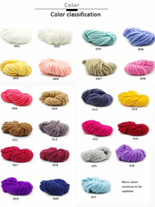 Fil crocheté à la main 150 polyester, épais et doux, tricot à chaud bio, ficelle teint, prix - Product Image 6