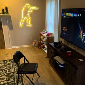 Counter Strike CS Letreros Neon LED indoor hanging ambient light shop <b>sign</b> wall decoration light entrance indicator light 5V 12V - Product Image 5