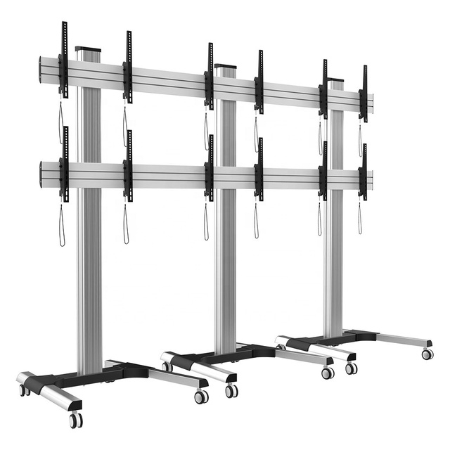 Modular Height Adjustable Video Wall Stand TV Floor Stand for 3X2 Screens