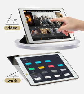 Étui fin pour <span class=keywords><strong>iPad</strong></span> à trois volets avec <span class=keywords><strong>coque</strong></span> arrière <span class=keywords><strong>rigide</strong></span>, fonction de réveil et de mise en veille, protection antichoc, housse folio pour <span class=keywords><strong>iPad</strong></span> 11, housses et étuis pour tablettes - Product Image 2