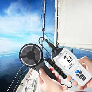 높은 온도 디지털 풍속 표시기 공기 미터 손 풍속계 - Product Image 1