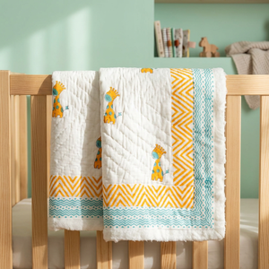 VEER HANDIRCRAFTS Manta de Algodón 100% con Estampado de Patchwork, Colchoneta para Bebé, Lavable, Transpirable, Hecha a Mano en Rajasthan para el Hogar - Product Image 6