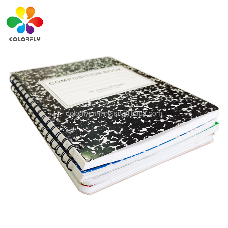 アメリカの100枚の学用品スパイラルノートブックコンポジション