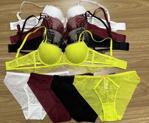 Nueva ropa interior sexy <span class=keywords><strong>de</strong></span> encaje hueco para mujer, <span class=keywords><strong>pechos</strong></span> pequeños, sujetador <span class=keywords><strong>de</strong></span> realce grande, Conjunto <span class=keywords><strong>de</strong></span> sujetador fino debajo del grueso - Product Image 6