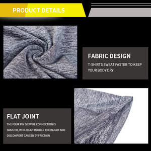 Magliette Sportive Personalizzate <span class=keywords><strong>Economiche</strong></span> per Uomo, 100% Poliestere, T-Shirt da Palestra con Elastan, Asciugatura Rapida - Product Image 5