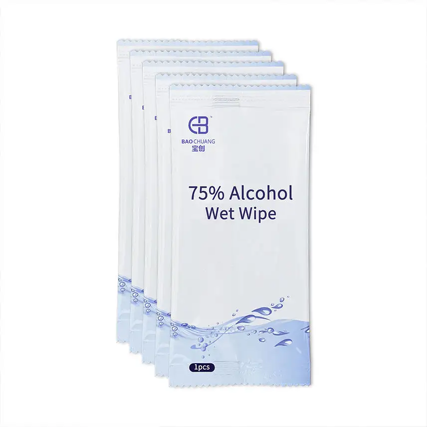 75% alkol tek kullanımlık ıslak mendil kompakt antibakteriyel ıslak mendiller detoks antibakteriyel ıslak mendiller