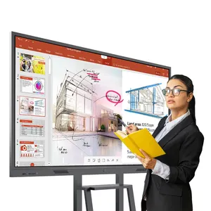Bảng thông minh tương tác bảng trắng 55/65/75/85/98/110 inch Ops khe Cắm hệ thống kép trường LCD hiển thị PC màn hình cảm ứng Bảng điều chỉnh