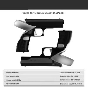 Pistola de juego para <span class=keywords><strong>Oculus</strong></span> <span class=keywords><strong>Quest</strong></span> <span class=keywords><strong>2</strong></span>, mando táctil, empuñaduras - Product Image 6
