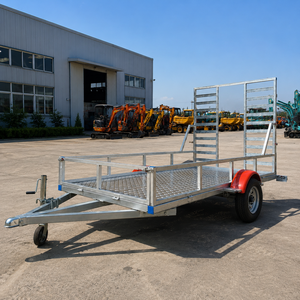Remolque de Transporte para Miniexcavadora con Doble Eje y Sujeción por Cadena para el Transporte de Equipos Pesados - Product Image 3