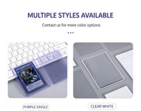 Protège-cartes rigides en plastique souple, 35pt, pour cartes Pokémon, cartes de jeu et cartes sportives (lot de 1)
