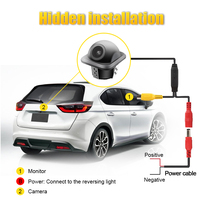 Chip CCD HD impermeable para coche, Mini cámara de visión trasera de respaldo inverso para vehículo, imagen de estacionamiento