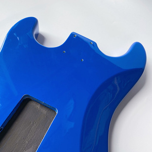Cuerpo de guitarra DIY de aliso con acabado brillante azul místico al por mayor para kits - Product Image 5