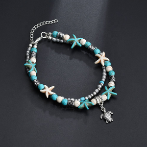 Isunni venta al por mayor <span class=keywords><strong>de</strong></span> la playa colgante <span class=keywords><strong>de</strong></span> estrella <span class=keywords><strong>de</strong></span> <span class=keywords><strong>mar</strong></span> <span class=keywords><strong>de</strong></span> retro tortuga encanto <span class=keywords><strong>de</strong></span> elefante tobilleras - Product Image 3