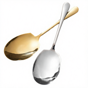 Mirror Finish Stainless Steel Kitchen Utensils Set Durable Cooking <b>Tools</b> And Plated Metal Pet Tag Custom <b>Engraved</b> - Product Image 1