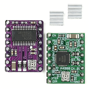 ชิ้นส่วนเครื่องพิมพ์3D แผงวงจรสเต็ปมอเตอร์โมดูล DRV8825 <span class=keywords><strong>A4988</strong></span>แบบสเต็ปเปอร์มอเตอร์ไดร์เวอร์พร้อมแผงระบายความร้อน1.4 - Product Image 1