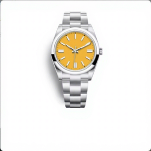 Montre mécanique de luxe en acier inoxydable unisexe, verre minéral, aiguilles, chronographe 40 mm, bracelet de plongée 20 mm, étanche 20 ATM - Product Image 4