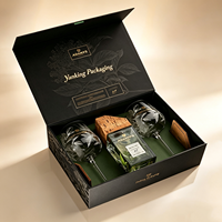 Boîte pliante entièrement personnalisée avec insert logo, boîte rigide de luxe, emballage cadeau haut de gamme, boîtes en papier rigide magnétiques avec couvercle