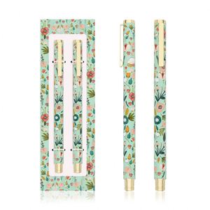 Juego de Bolígrafos de Gel Mágicos y Lindos para Estudiantes, Bolígrafo de Punta Redonda Metálica de 1.0 mm, Artículos de Papelería, 2 Piezas/caja, Personalización con Logotipo - Product Image 4