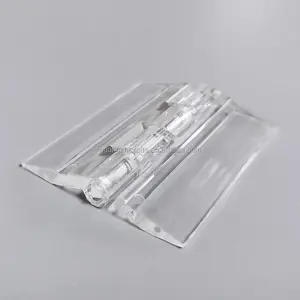 Bisagra de Piano de plástico, bisagra acrílica transparente para caja, 45x38mm