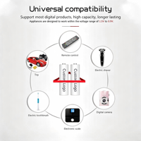 Piles AA rechargeables avec chargeur 2800mAh haute capacité faible auto-décharge Ni-MH Piles double A avec chargeur intelligent