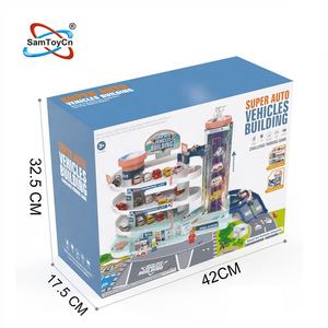 Jouets pour enfants : parking à 5 étages avec musique et lumières électriques, super véhicules automatiques, station d'arrêt des véhicules, bâtiment - Product Image 4