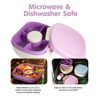 2026 Niedliche BPA-freie 1500ml Zweistöckige Edelstahl/Kunststoff Tragbare Leichtgewichtige Auslaufsichere Lunchbox mit Glatten Kanten