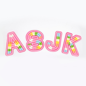 Tùy chỉnh các bản vá lỗi số lượng lớn Nhiệt Báo Chí 3D tùy chỉnh logo đính phù hiệu thêu thêu vá may sắt trên cho quần áo - Product Image 4