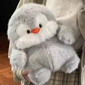 Jouet pingouin en peluche super doux, poupée <span class=keywords><strong>castor</strong></span>, oreiller de compagnon de coucher, cadeau pour l'anniversaire de la petite amie. - Product Image 6