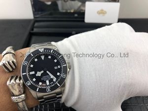 Montre de plongée mécanique à bracelet en acier inoxydable, cadran à aiguilles en cristal saphir, résistance à l'eau 10 bars, aiguilles lumineuses, mouvement ETA - Product Image 5