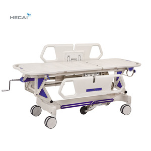 Chariot à civière d'urgence pour patient médical civière lit d'<span class=keywords><strong>ambulance</strong></span> chariot à civière patient/lit d'hôpital de soins intensifs manuel - Product Image 4