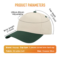 Topi Baseball 5 Panel Custom Logo, Bahan Katun Twill, Model Snapback Terstruktur, Topi Kosong untuk Dicetak