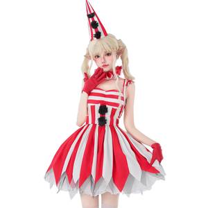 Costume de Clown Maléfique de Cirque pour Halloween, Robe Rouge pour Femme, Tenue de Cosplay Effrayante pour Fête à Thème Horreur et Jeu de Rôle - Product Image 6