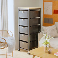 Étagère de rangement multi-niveaux sans installation, style tiroir, chariot mobile, organisateur domestique en métal moderne, gain de place pour salon et snacks