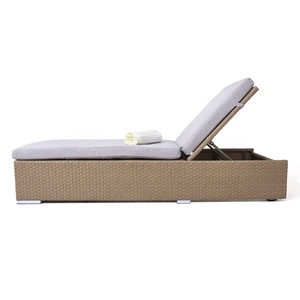 Patio En <span class=keywords><strong>Osier</strong></span> Chaise longue <span class=keywords><strong>de</strong></span> Piscine Chaise Mobilier D'extérieur En Rotin <span class=keywords><strong>bain</strong></span> <span class=keywords><strong>de</strong></span> <span class=keywords><strong>Soleil</strong></span> - Product Image 4