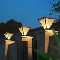 Shingel moderne porte européenne poste lampe paysage sécurité étanche porte extérieure cour jardin décoration solaire Led pilier lumière