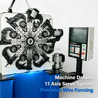 Machine de compression pour la fabrication de ressorts en spirale pour pinces de pêche à col de cygne de différentes formes