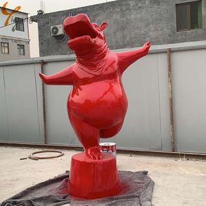 รูปปั้นแรดไฟเบอร์กลาสขนาดเท่าชีวิตจริงรูปปั้นแรดทำจากเรซินน่ารักทำเองได้ - Product Image 2