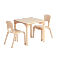 Bureaux et chaises d'apprentissage en bois pour enfants, salle de jeux pour la maternelle pour enfants, ensemble de meubles de table d'activité