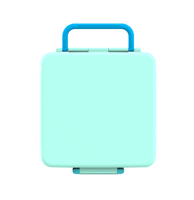 Boîte à lunch moderne en plastique PP à 4 compartiments avec poignée, boîte bento hermétique pour enfants, adultes et adolescents, pour le rangement, fabriquée en Chine