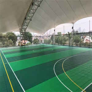 Revêtement de sol sportif polyvalent portable pour pickleball et handball Installation facile PP Interlocking Court avec lignes - Product Image 3